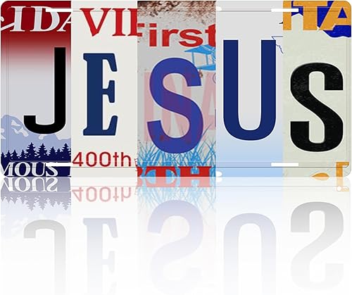 Letrero de metal vintage para decoración de pared, diseño retro de Jesús para cosas geniales, decoración de pared elegante, regalo para el hogar,