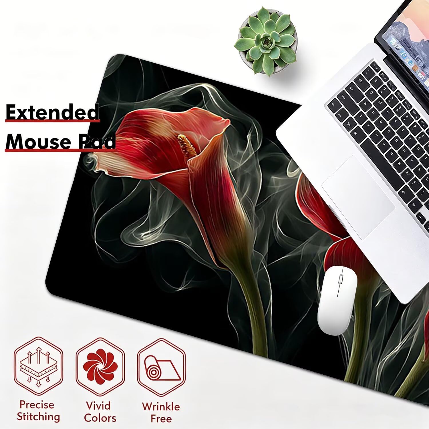 Tappetino Mouse Gaming XXL, Mousepad 1200x600x4mm nero cartamo-2 0x0-229 | Tappetino Scrivania con Base in Gomma Antiscivolo Bordi Cuciti per Computer, PC, Migliora la Precisione e la Velocità