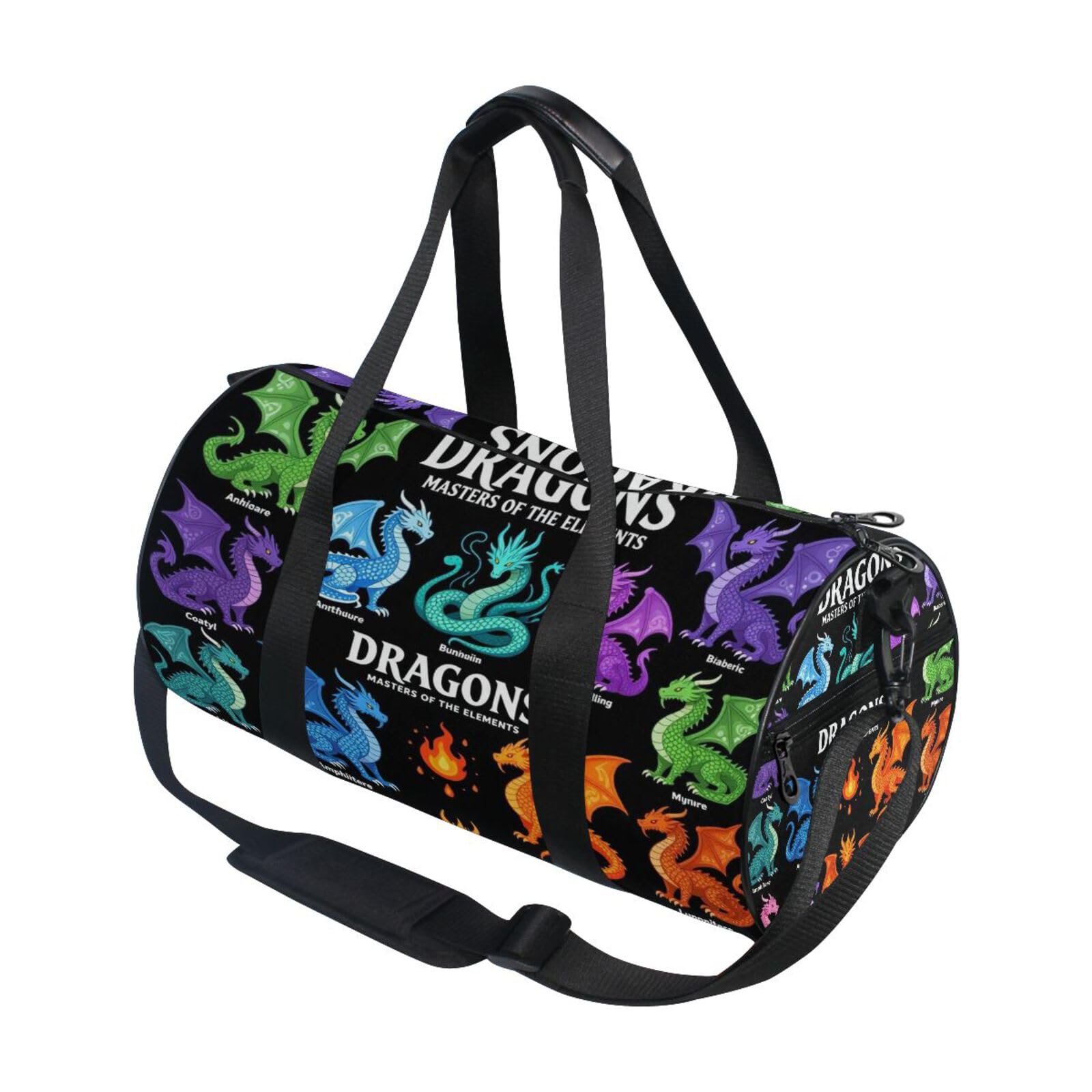 Bolsa de lona redonda con bolsillo interior para ordenar tu ropa 7