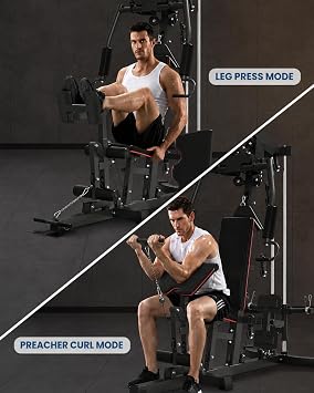 Home Gym Machine, Multifunctional Workout Equipment for Strength Training