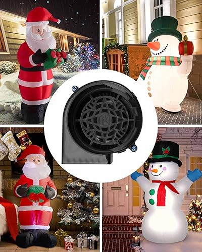 Miniatura 6 de Soplador de aire para inflables motor de repuesto para jardín patio decoración inflable de Navidad soplador portátil para castillo hinchable con 3