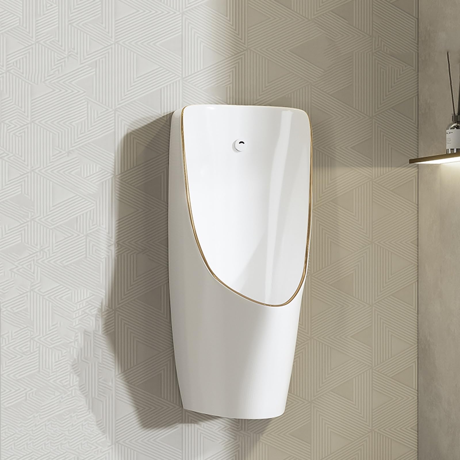 Orinal automático de pared para hombre con sensor, diseño antifugas, ideal para baños, hoteles, bares, baños públicos y al aire libre, uso nocturno