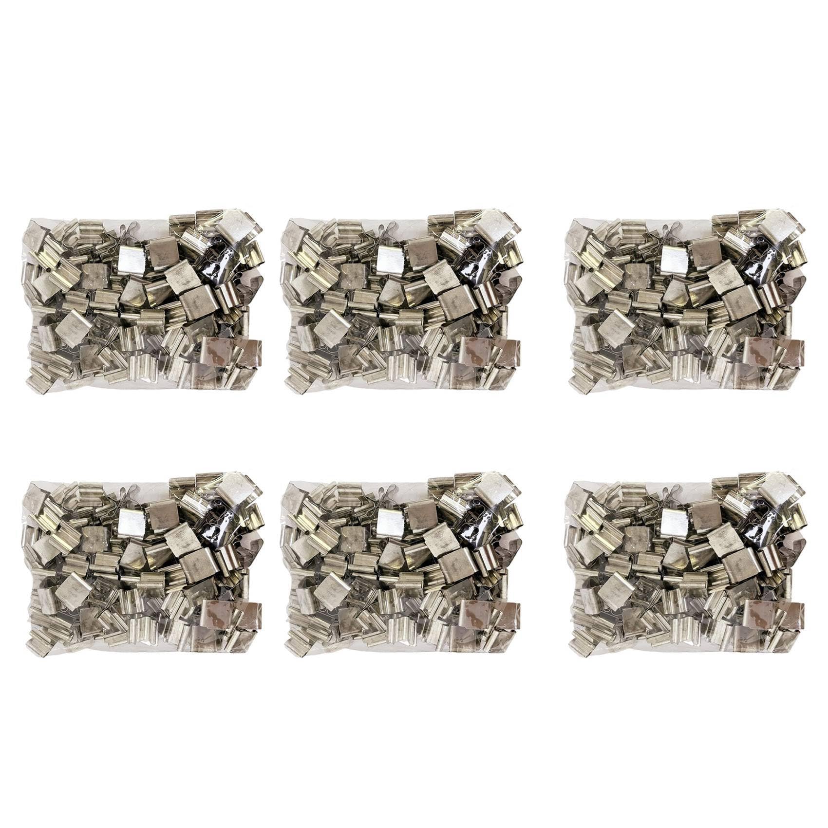 Hndhbfgrt 600 PCS Metal Wick Sustainer,Wick Holder for Wood Wick Candle