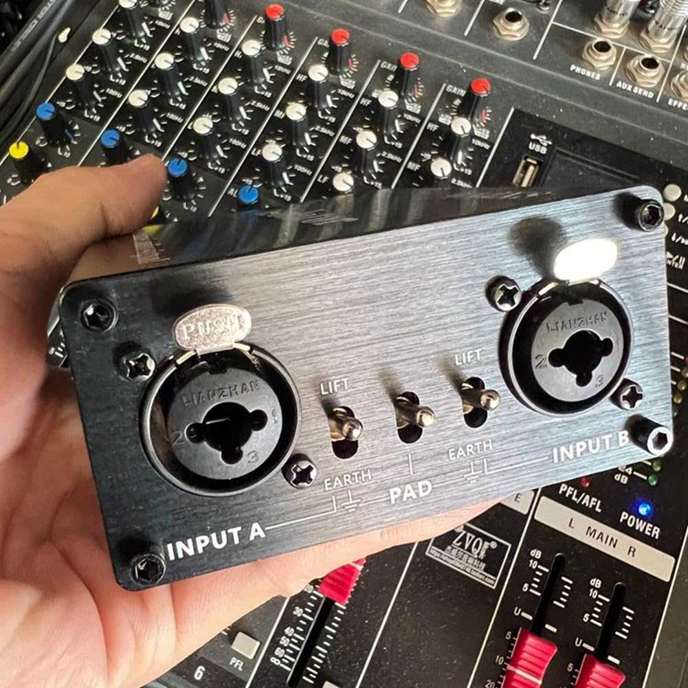 1 PCS LA2XS Audio Isolator Noise Reduction Filter Eliminates Current Noise Dual-Channel Audio Isolators