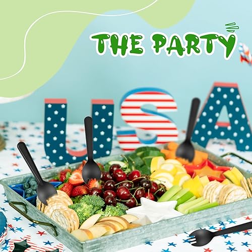 Miniatura 4 de 150 tenedores desechables de plástico envueltos individualmente de 4.5 x 1.26 pulgadas, juego de tenedor y cuchara 2 en 1, utensilios desechables