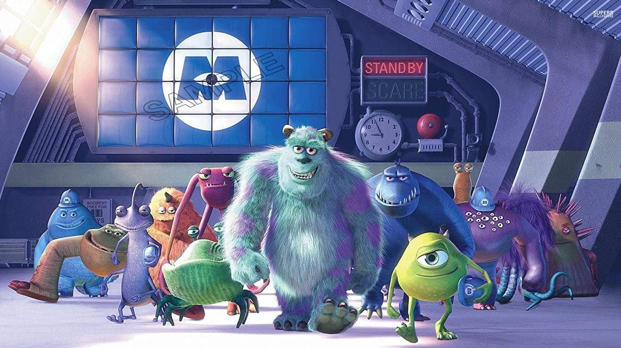 Multicolor Monsters, Inc. Poster Movie Film Pixar Photo Wall Art Picture Poster A4