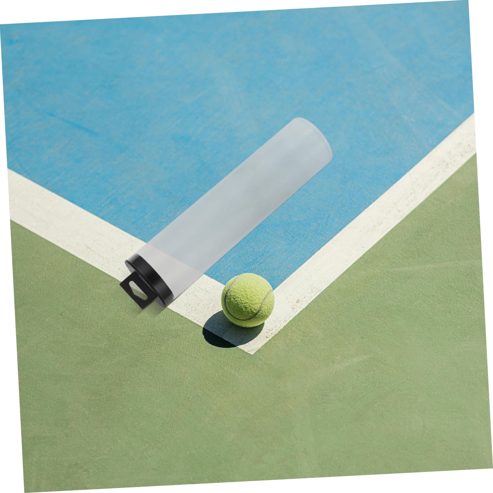 Lot De 2 Tubes De Rangement Pour Balles De Tennis – Transparent PVC, 24x8 Cm, Avec Couvercle, Léger Et Portable – Idéal Pour Tennis De Table, Salle De Sport, Voyage