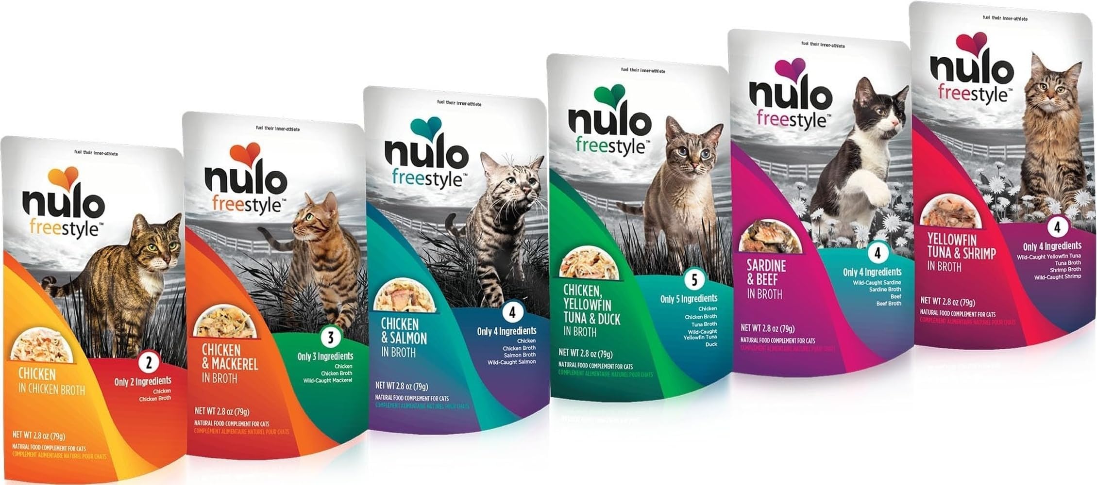 Freestyle Cat & Kitten Wet Cat Food Pouch, Premium All Natural Grain-Free Soft Cat Food Topper with Amino Acids for Heart Health and High Animal-Based Protein