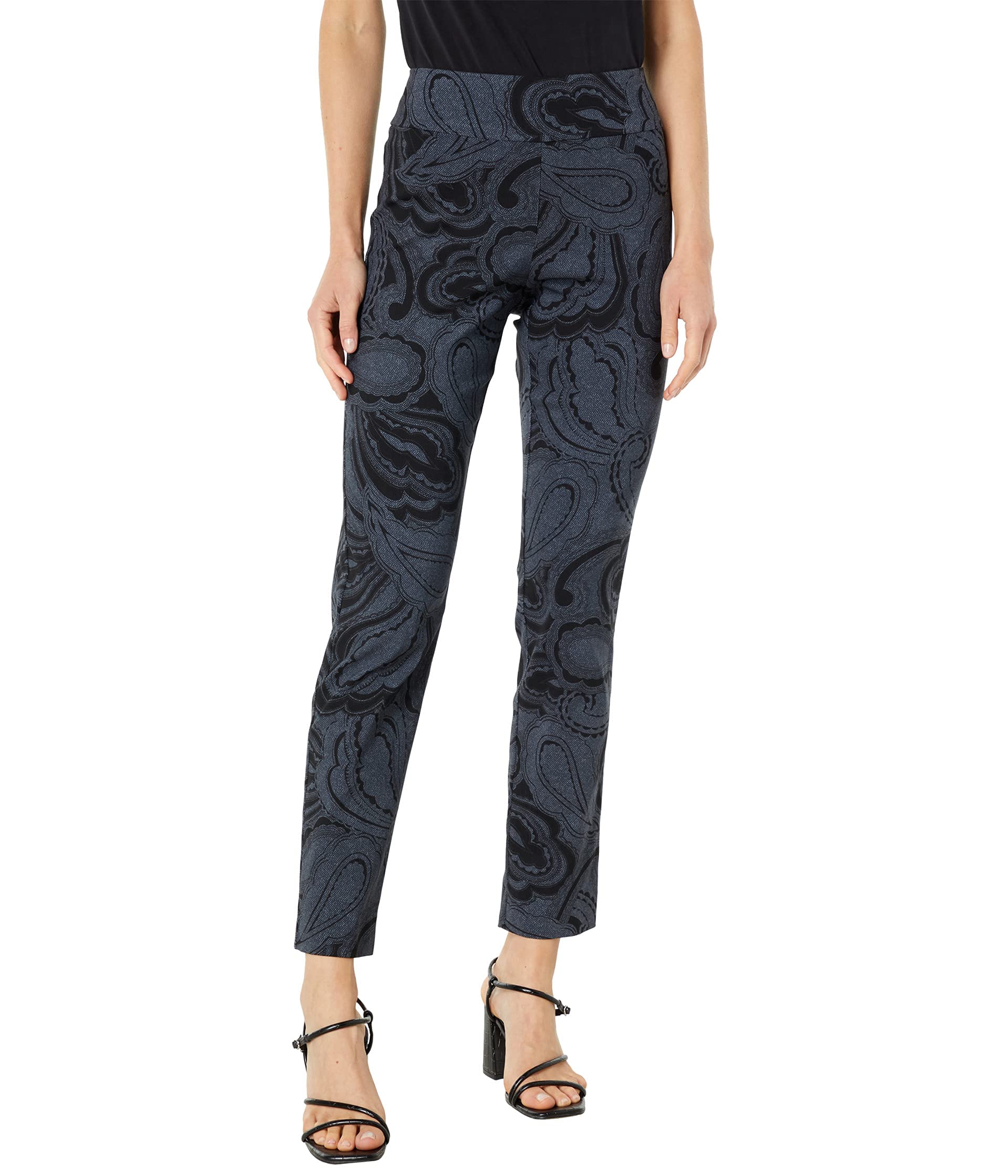 Krazy Larry Pull-On Ankle Pants Paisley 2 28