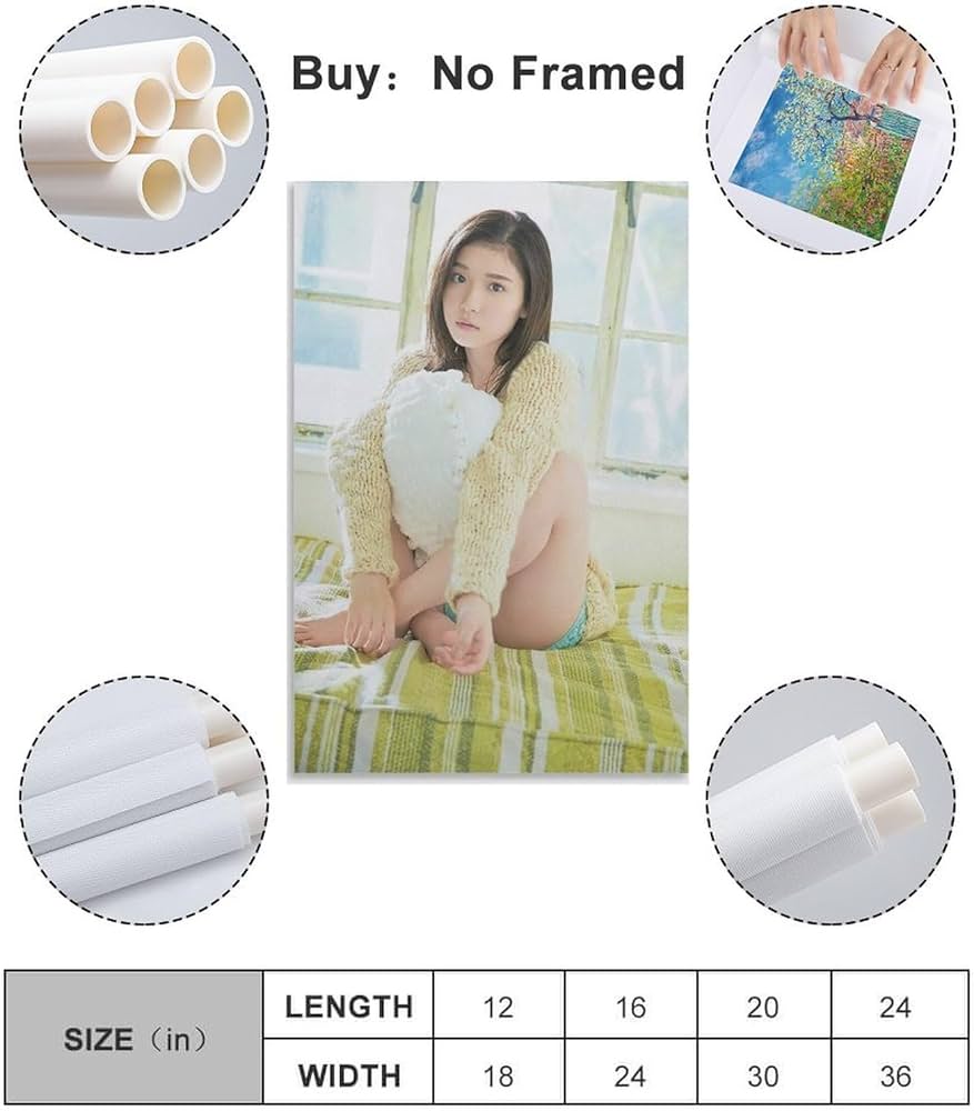 Amazon.co.jp: 松岡茉優 写真撮影9 キャンバスアートポスター 水着写真