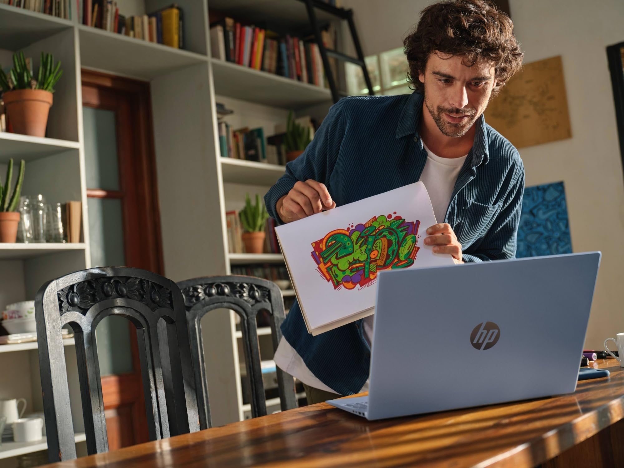 HP OmniBook 5 16-af1003sl, Notebook, (Intel Core Ultra 7 255U AI PC, 24GB RAM, 1TB SSD, Windows 11), Lavoro d'ufficio avanzato, Multitasking, Computer portatile, Tastiera Italiana QWERTY, Blu
