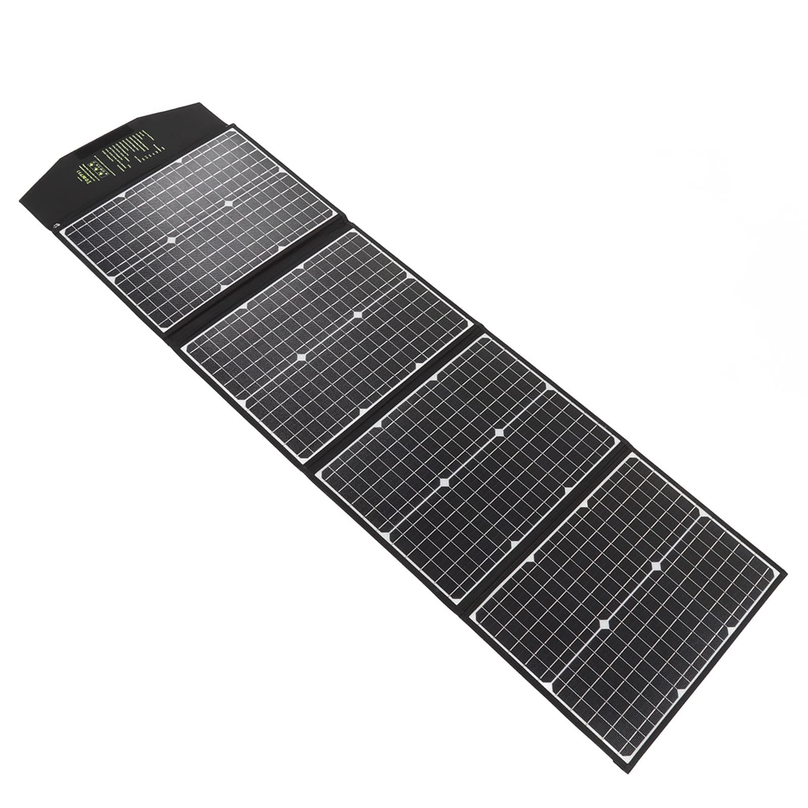 Fafeicy Pannello Solare da 100 W, Pannello Solare Portatile Pieghevole Monocristallino 1600x455x10 Mm, Design Impermeabile, Caricatore da Esterno per Campeggio, Viaggi, Uso Fuori Rete