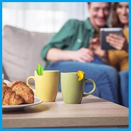 Miniatura 7 de Boao 36 soportes para bolsas de té de silicona, lindo colgador de bolsas de té, clip colorido para bolsas de té en forma de animales, para