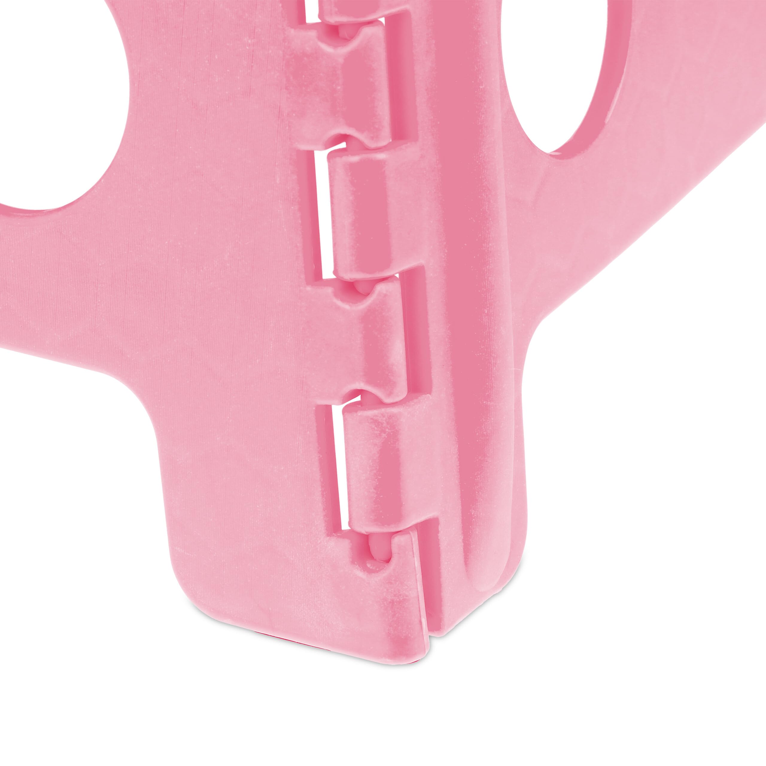 Relaxdays Sgabello Pieghevole, Sgabellino Antiscivolo con Un Gradino e Manico, Fino a 120 kg, 39 x 38,5 x 32 cm, Pink