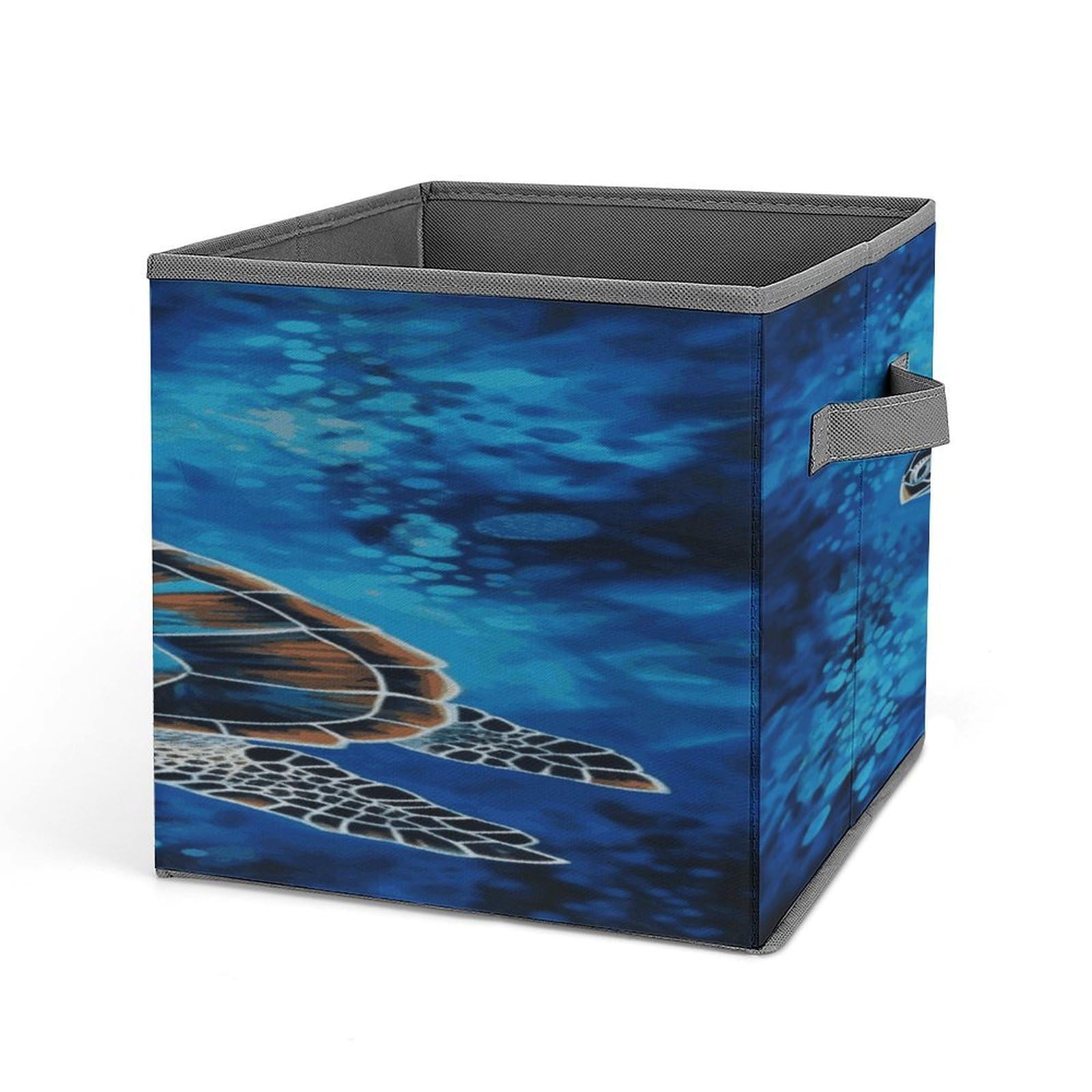 Fekiloot Style Sea Turtle-Blue Storage Bins Storage Baskets