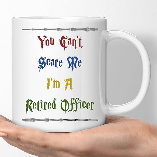 Retirement Gifts for Cops - Grandpa Dad Humor for Men and Women - 11 Oz White Ceramic Coffee Mug