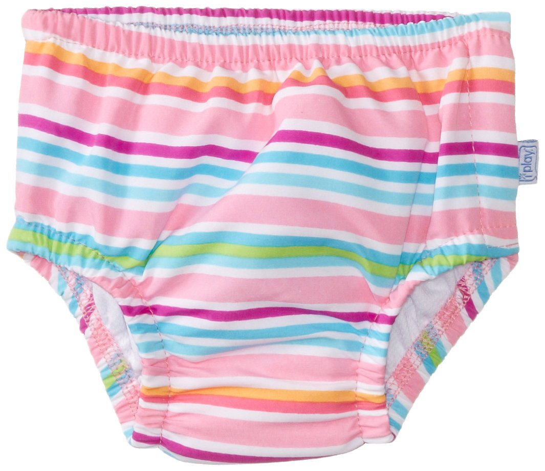 i play. Baby Girls' Ultimate Snap Ruffle Swim Diaper