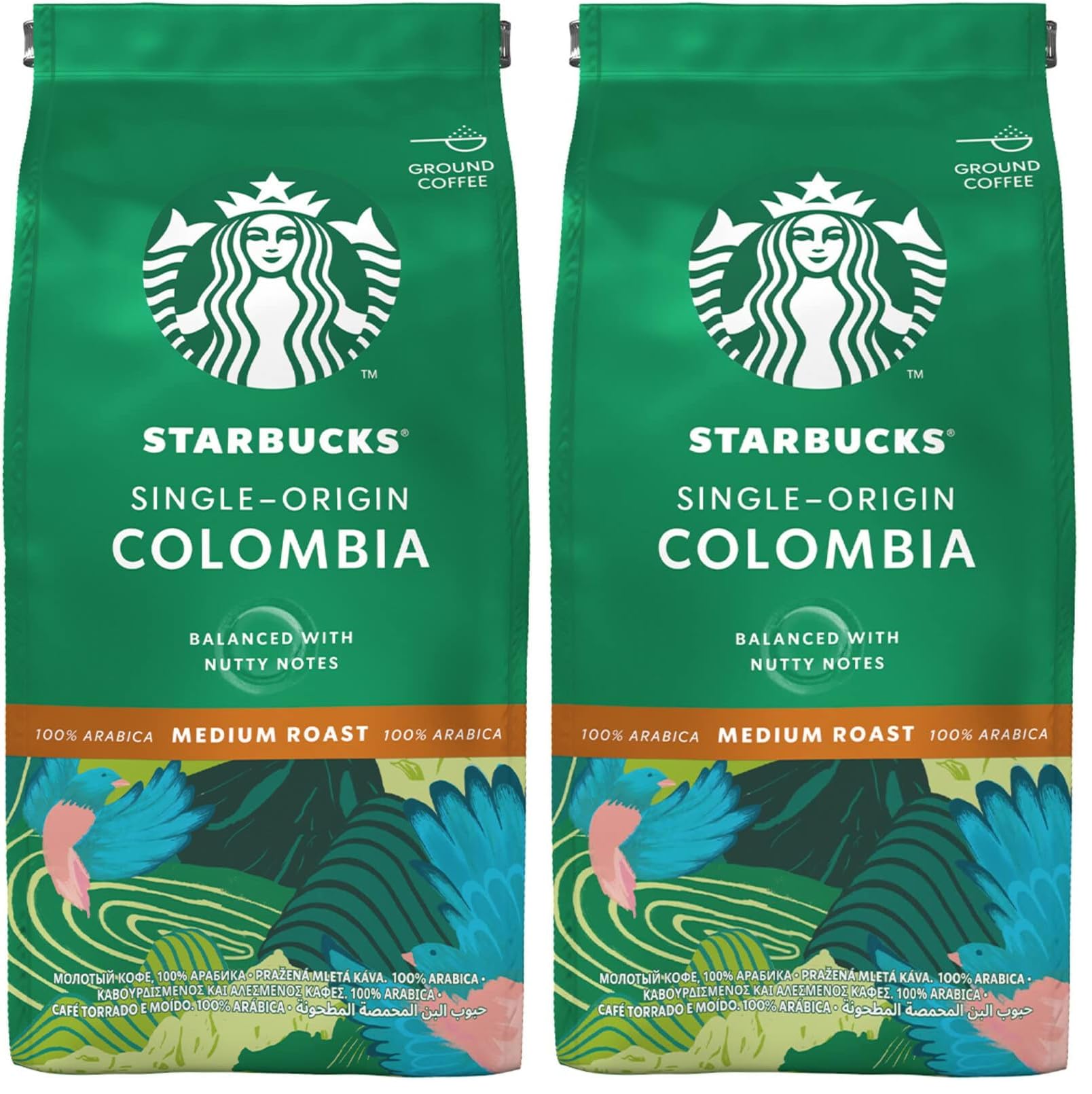 Starbucks Single-Origin Colombia Öğütülmüş Kahve 200 g (2 paketi)