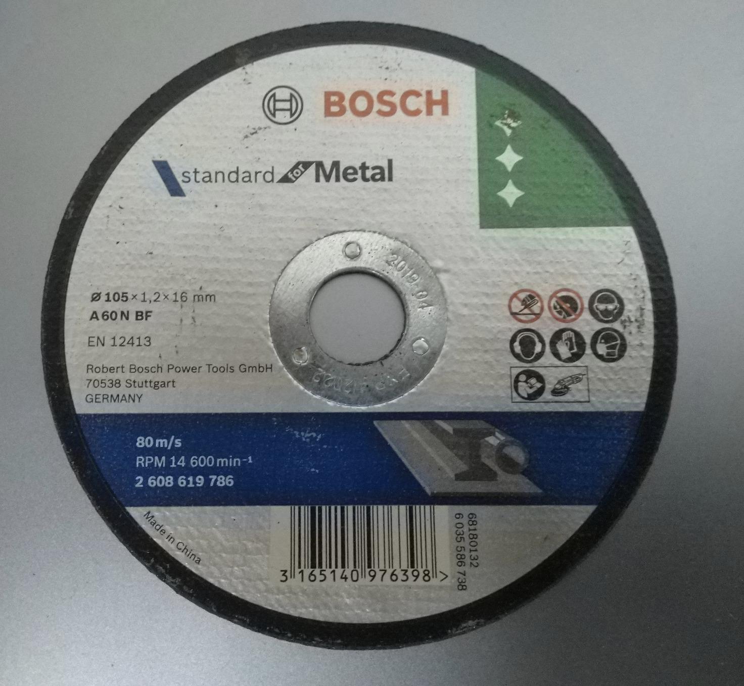Bosch Cutting Wheel, 4-inch (105 x 1.2 x 16 mm, 50) : Amazon.in ...
