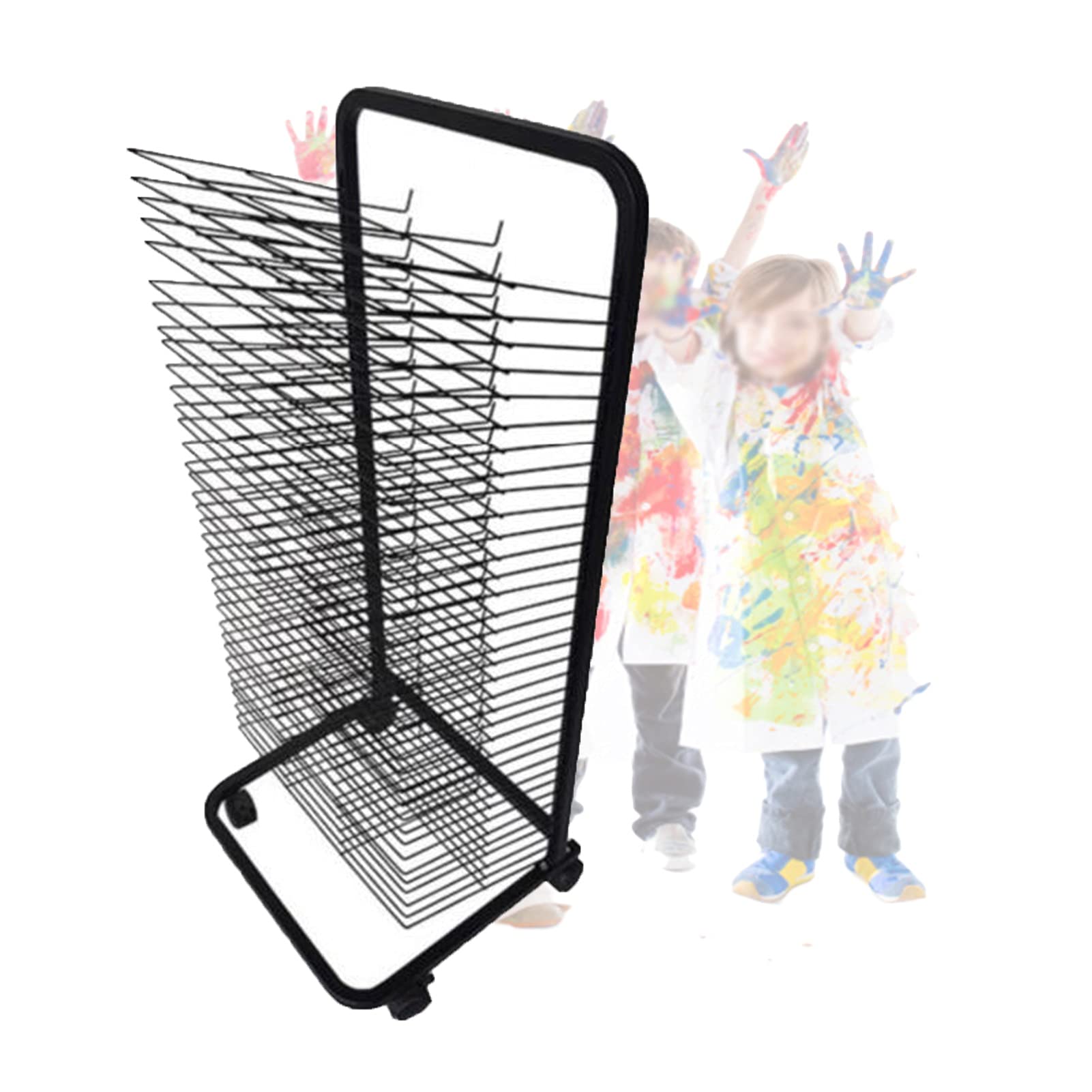 Aioneer Mobile Art Drying Rack, 35-story Drying Easel Art Studio, Educational Product Drying Rack, Space-saving Shelf