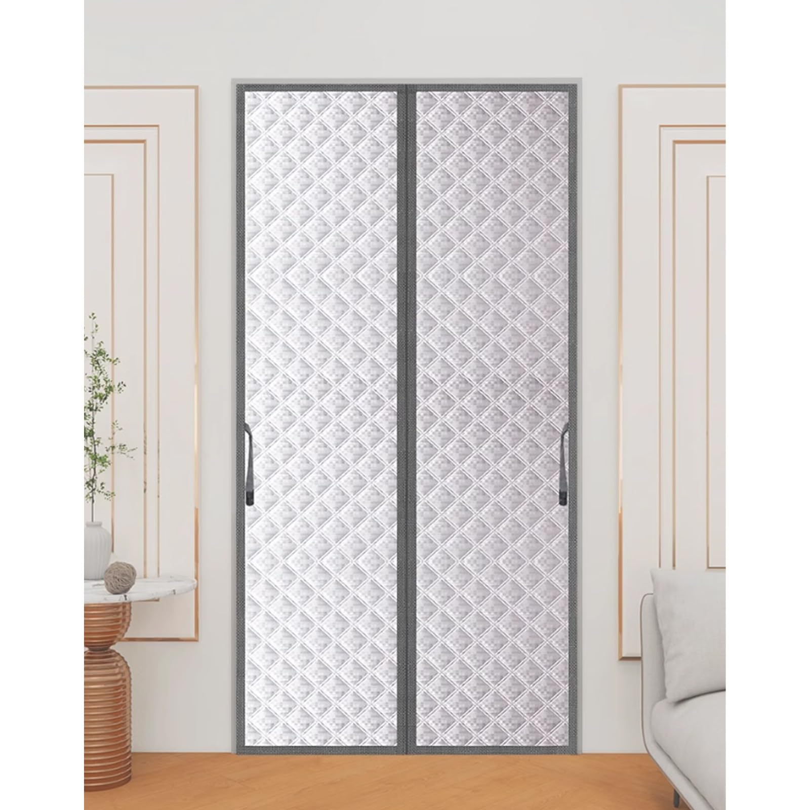 VFDVSWZSA door curtain, Warm and Heat Storage, Magnetic Design, Suitable for Bedroom, Kitchen, Balcony(180 * 200cm/70.8 * 78.7in)