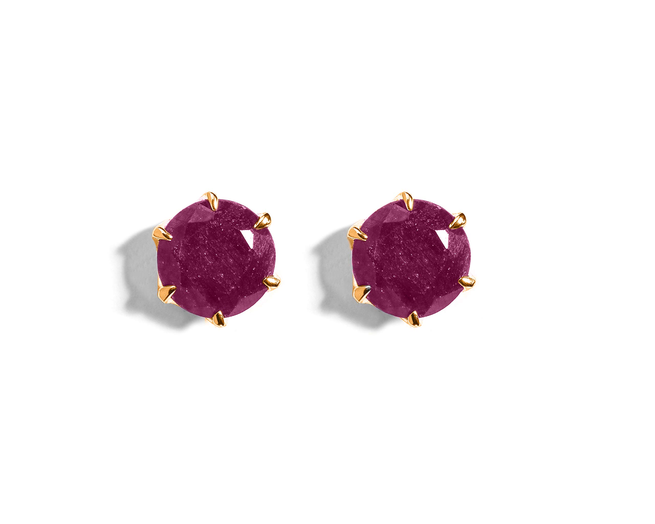 Gempro 925 Sterling Silver Certified Ruby Gemstone Gold Plated Stud Earrings for Women (Red) (B08W25ZS88) Amazon Price History, Amazon Price Tracker