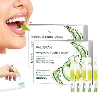TLOPA Ampoule Toothpaste, Kaluofan 2PCS Ampoule Tooth Serum, 3v Fruit Acid Teeth Whitening Essence, Ampoule Whitening Essence Whitening, Toothpaste Disposable for Sensitive Removal Tartar Plaque