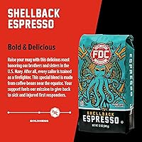 Vista 90 de Fire Department Coffee - Café de vainilla bourbon - Devuelve a los bomberos - Grano entero con infusión de vainilla y bourbon - Sin alcohol