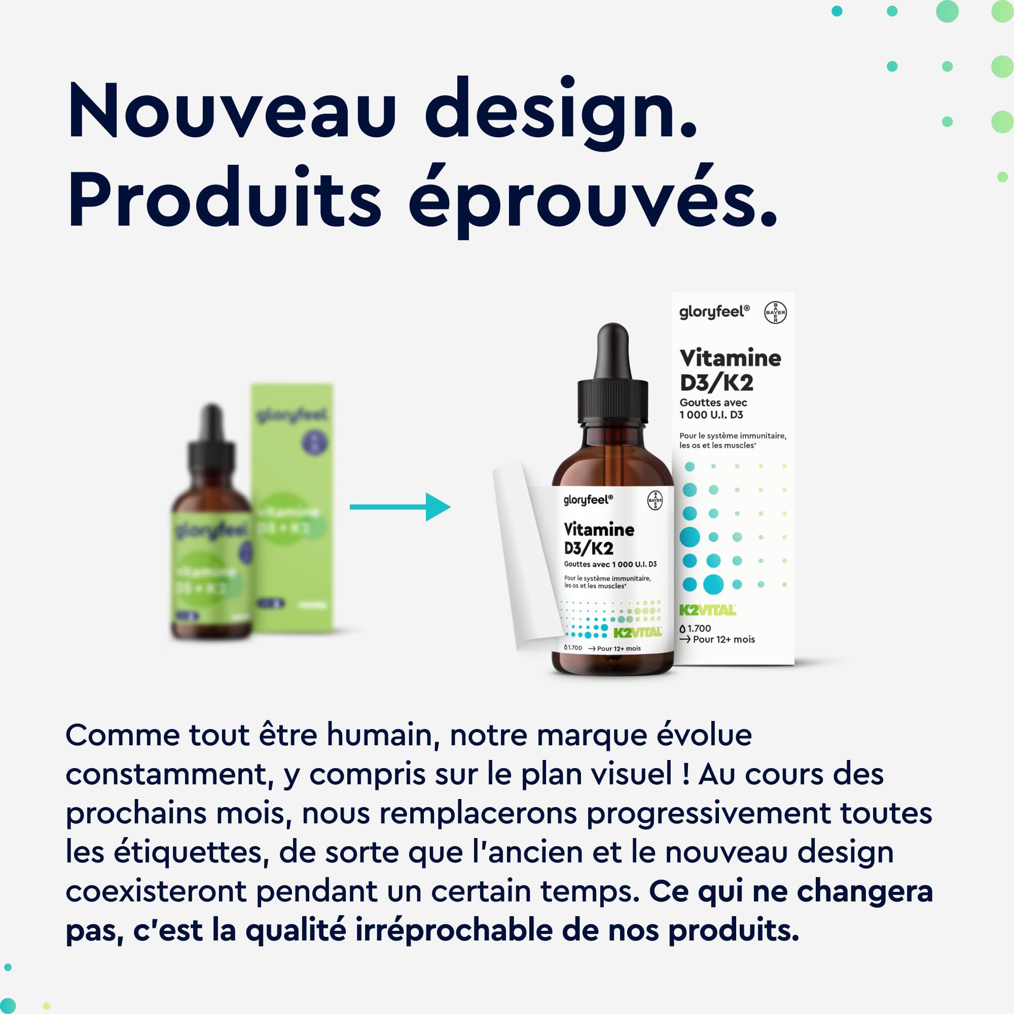 Vitamine D3 K2 en Gouttes 50ml, K2 MK7 99,7+% All-Trans (K2VITAL® by Kappa) Hautement Dosée, Soutien les Os, les Dents et le Système Immunitaire, 100% Végétalien, Sans Additifs