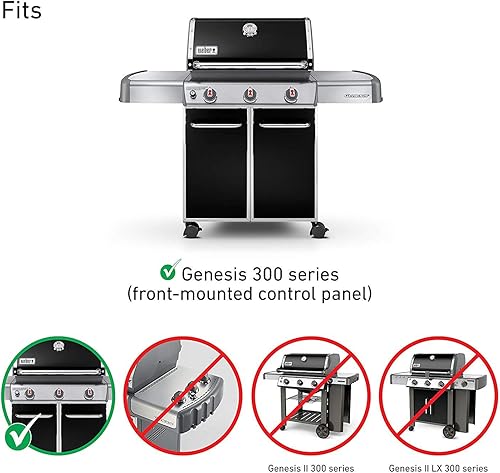 Vista 33 de Hongso Repuestos de barras aromatizantes para Weber 600 Series Genesis II 610, Genesis II LX 640, Genesis II E-610, Genesis 2 6 quemadores parrilla