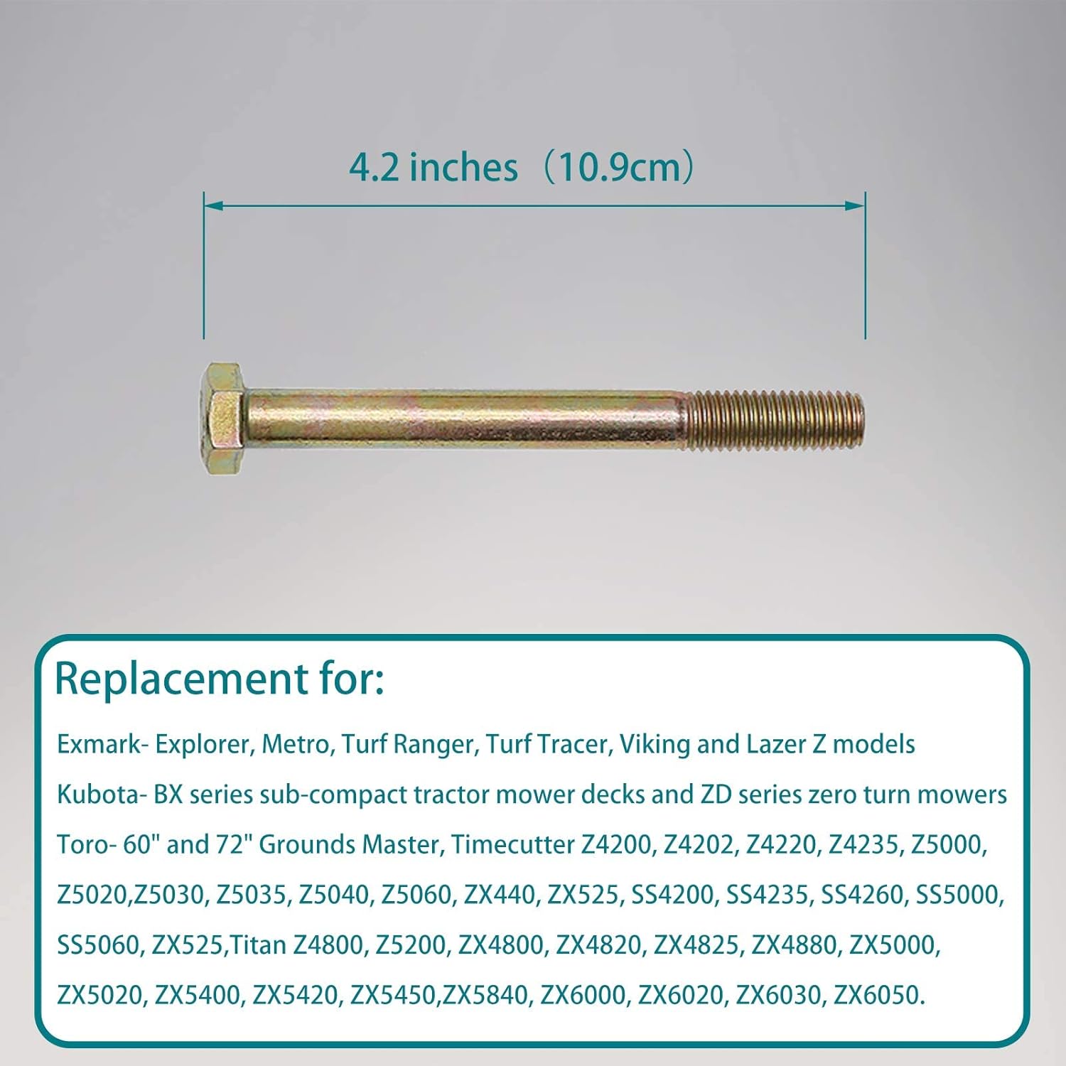 Mower Anti Scalp Deck Wheel Kit Set of 6 Compatible with Bad Boy 022-5234-98 Exmark 103-4051 103-7263 & Many Bore 5/8" Wheel Size