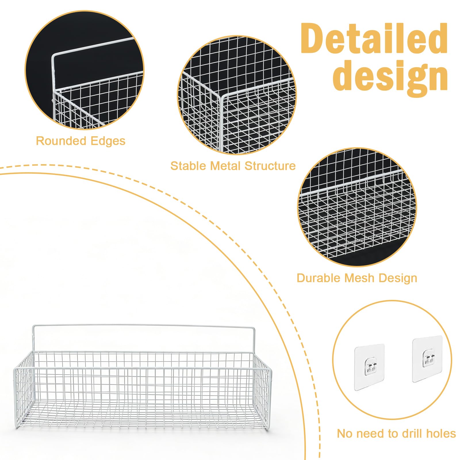Badespielzeug-Aufbewahrung, 2 Stück, Metallnetz, Badespielzeug-Organizer für Badewanne, Wand und Dusche, große Kapazität, Duschspielzeughalter mit rostfreiem Hängekorb-Design für Toilette, Badezimmer