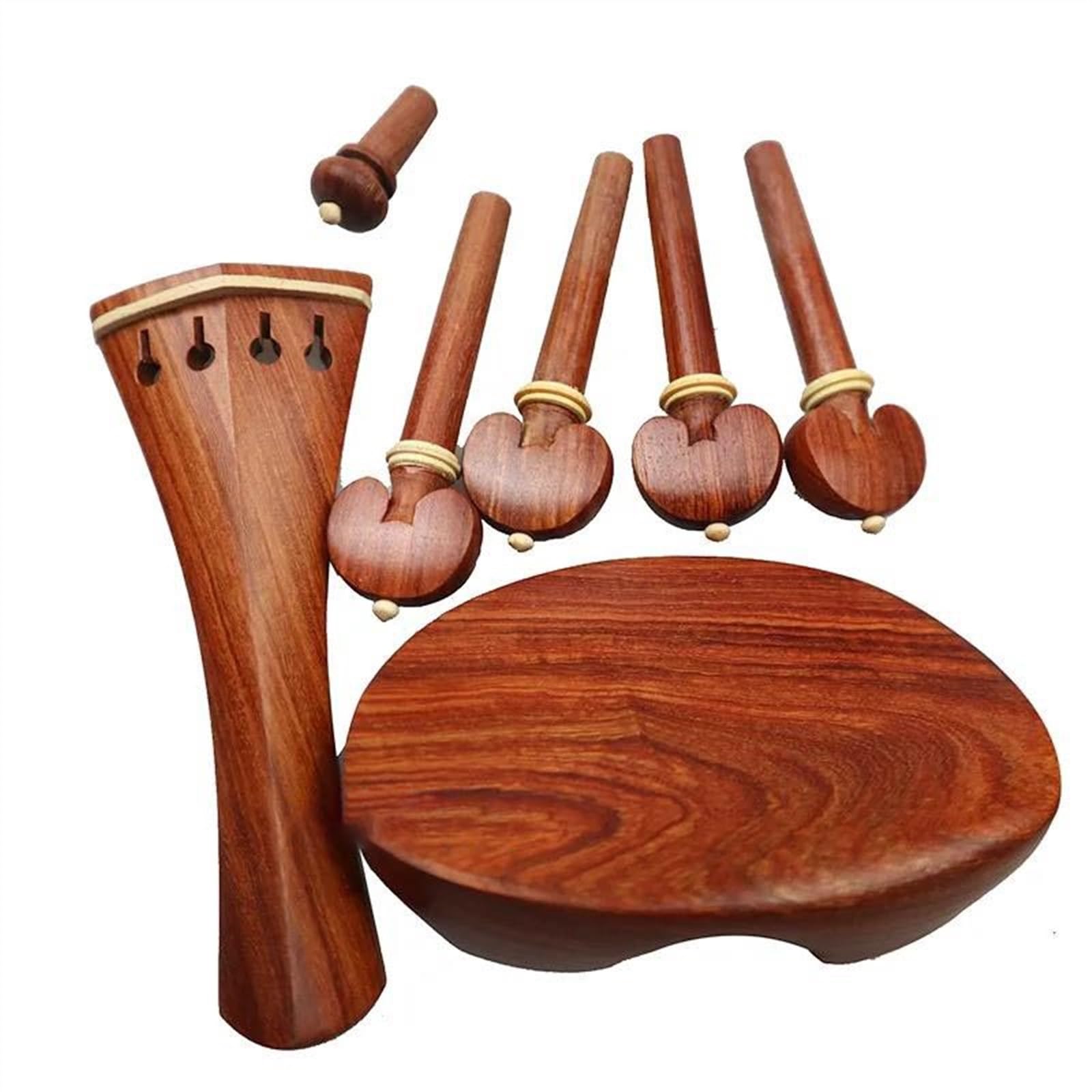 Nuova Forma Parti Per Violino Raccordi Pioli Mentoniera Puntale Per Cordiera, Accessori Per Violino Palissandro