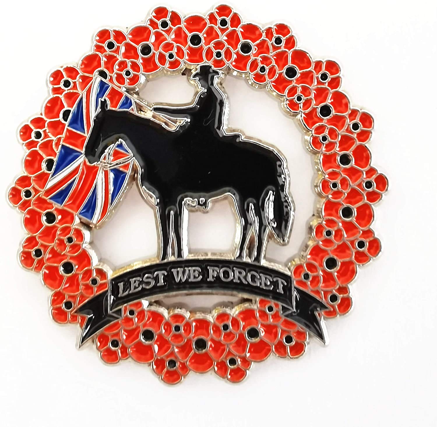 Best Badge Multicolor Best Badge: Lest We Forget Pin Badge Brooch Remembrance Badges And Pins Veterans Memorial