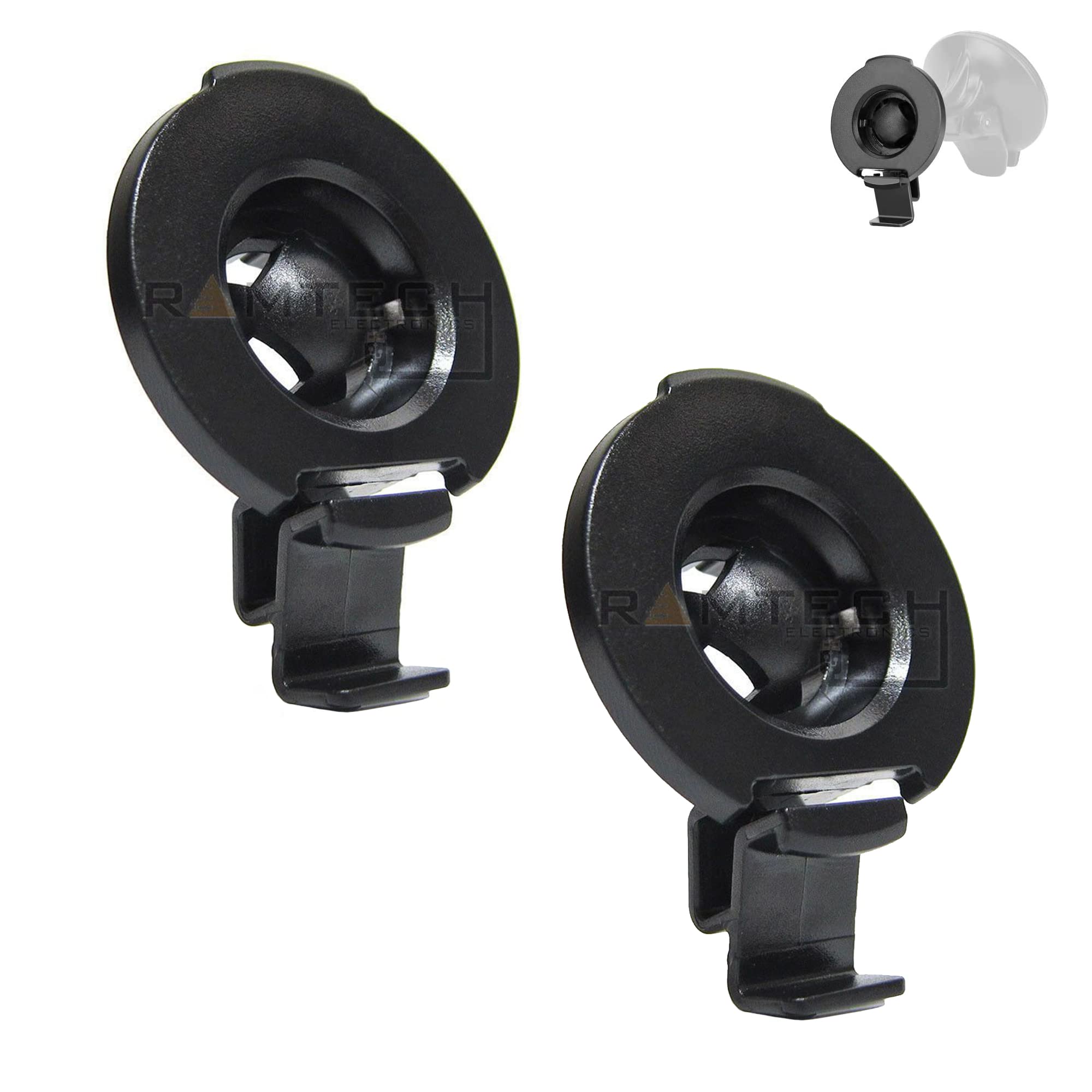 Ramtech 2 Pack Universal GPS Cradle Bracket Clip Mount Compatible with GPS Drive 60LM 60LMT 61 LM 61 LMT-S, 6 LM EX, DriveSmart 60LMT 61 61LMT-S, 65 & Traffic, 65 with Alexa, 66, CBR