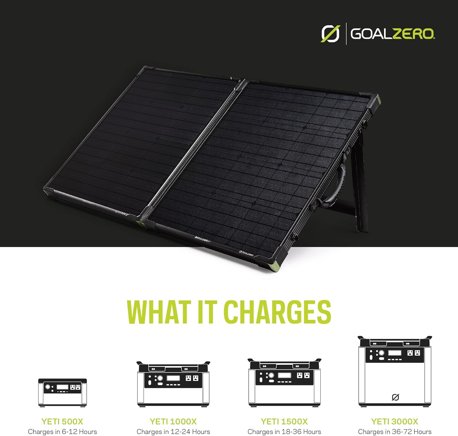Black Friday - 60% OFF Goal Zero Boulder 100 Briefcase, 100 Watt Monocrystalline Solar Panel Super Deal Product Goal Zero Boulder 100 Briefcase, 100 Watt Monocrystalline Solar Panel