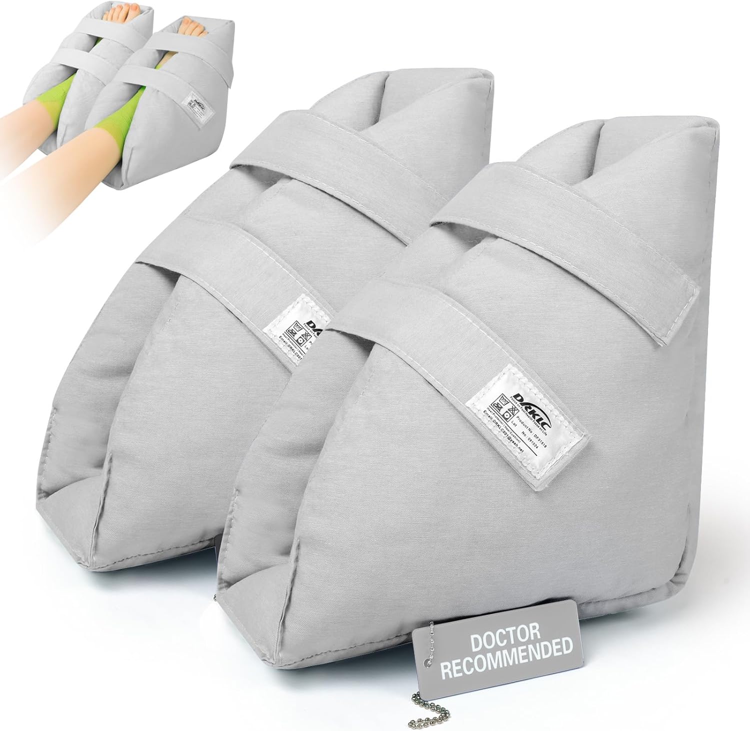 Heel Protectors for Pressure Sores,Adjustable Foot Boot Surgery Recovery Supplies for Elderly Bedridden Pressure Ulcer Ankle Pillow for Bed, Wheelchairs