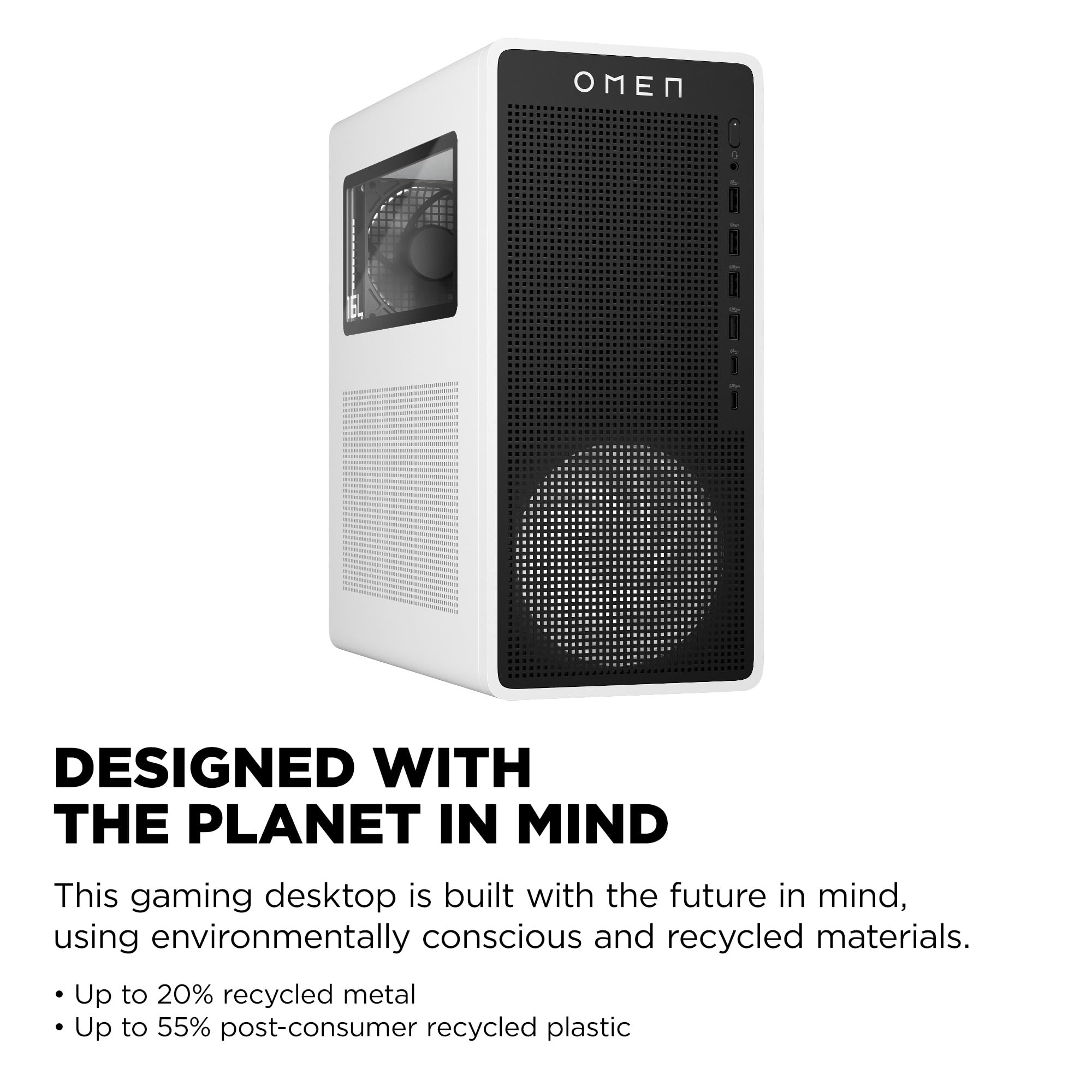 Amazon.com: HP OMEN 16L Gaming Desktop PC, AMD Ryzen 7 8700F, 32