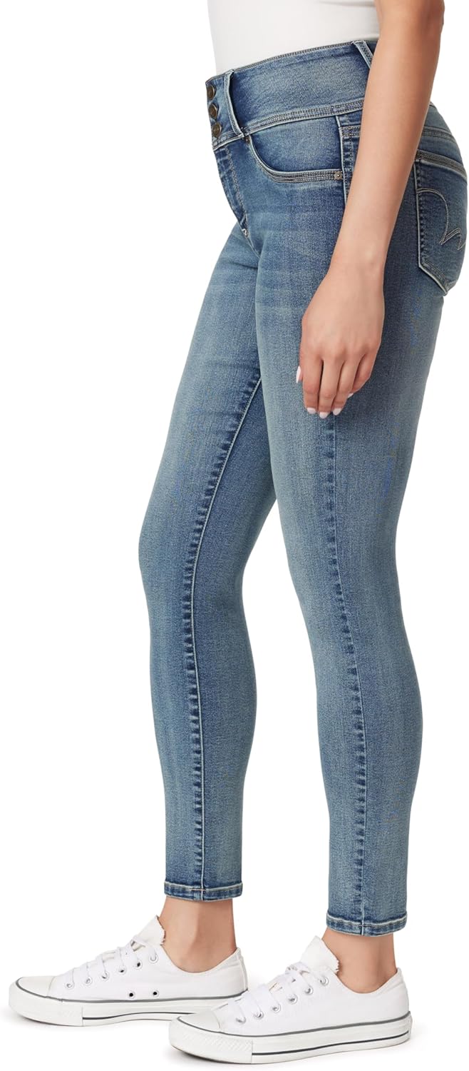 WallFlower Women’s Sassy Skinny High-Rise Insta Soft Juniors Jeans (Standard and Plus)