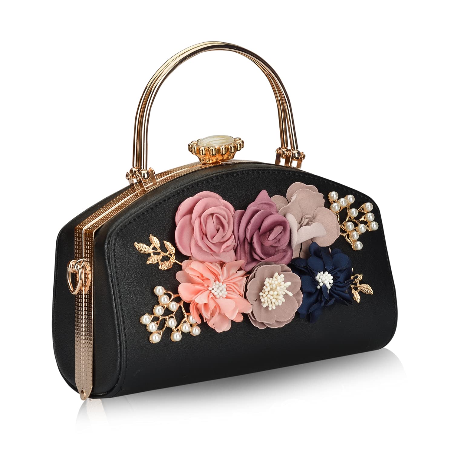 See full amazon price history chart for EMMA SMITH - HANDBAGS & ACCESSORIES Womens Evening Bag, Floral Wedding Evening Hand Carry Purse Bride Party Clutch Bag (Black) EMMA SMITH - HANDBAGS & ACCESSORIES Womens Evening Bag, Floral Wedding Evening Hand Carry Purse Bride Party Clutch Bag (Black) (B0973G86VQ) Amazon Price History, Amazon Price Tracker