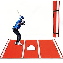 Thickened Baseball Hitting Mat 10ft X 5ft Home Plate Batters Box - View #8