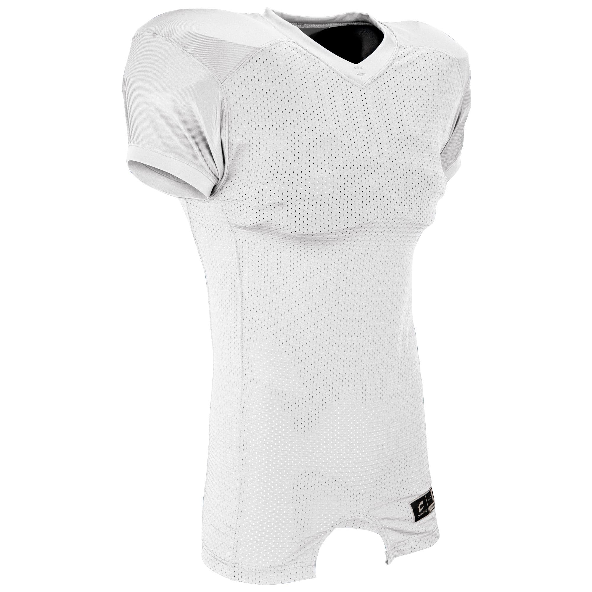 Champro Boys' Red Dog Collegiate-Style Fit Football Jersey, White, Youth Small