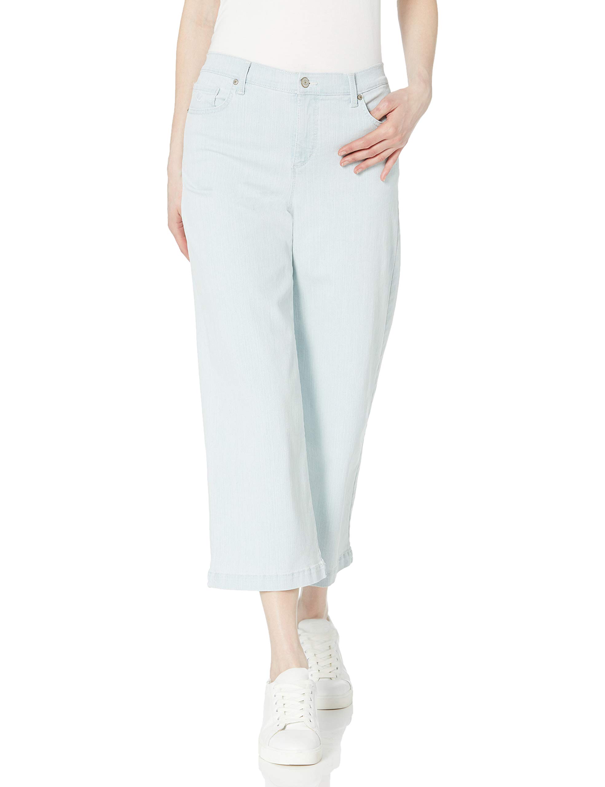 Gloria Vanderbilt Women's Petite Amanda Wide Leg Crop Length Jean