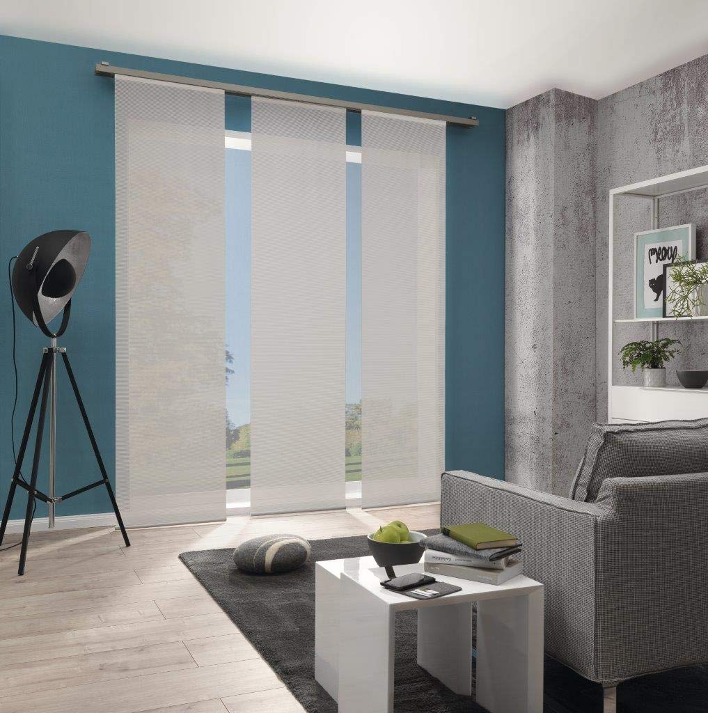 VISION S Schiebegardine Heights halbtransparent Babusoptik
