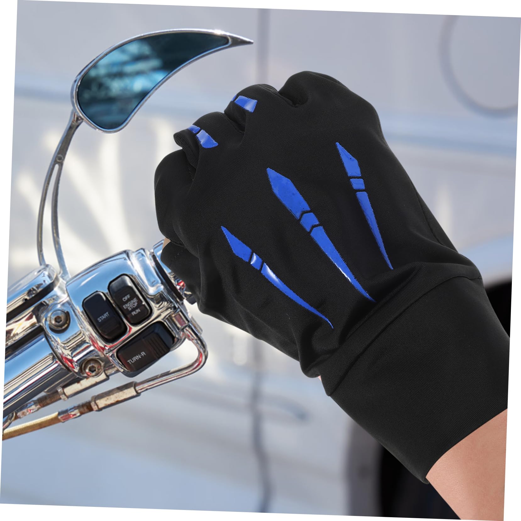 VANZACK 4 Paia guanti di protezione solare guanti da pesca resistenti all'usura fitness elastici comodi da equitazione da bici adulto Accessori articoli sportivi uomo