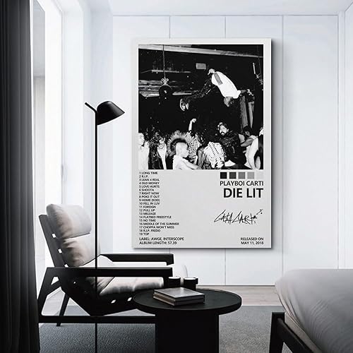 Miniatura 3 de OrdaLi Póster de Playboi Carti troquelado con tapa de álbum de Carti de Playboi Carti, póster de lienzo para pared, decoración de sala de estar,