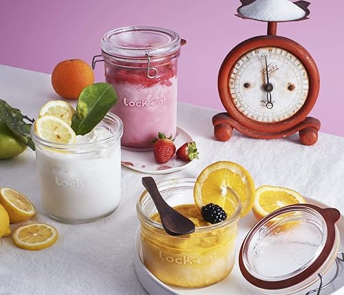 Miniatura 2 de Luigi Bormioli Lock-Eat - Tarro de comida XL de 25.25 onzas, 1 pieza, transparente