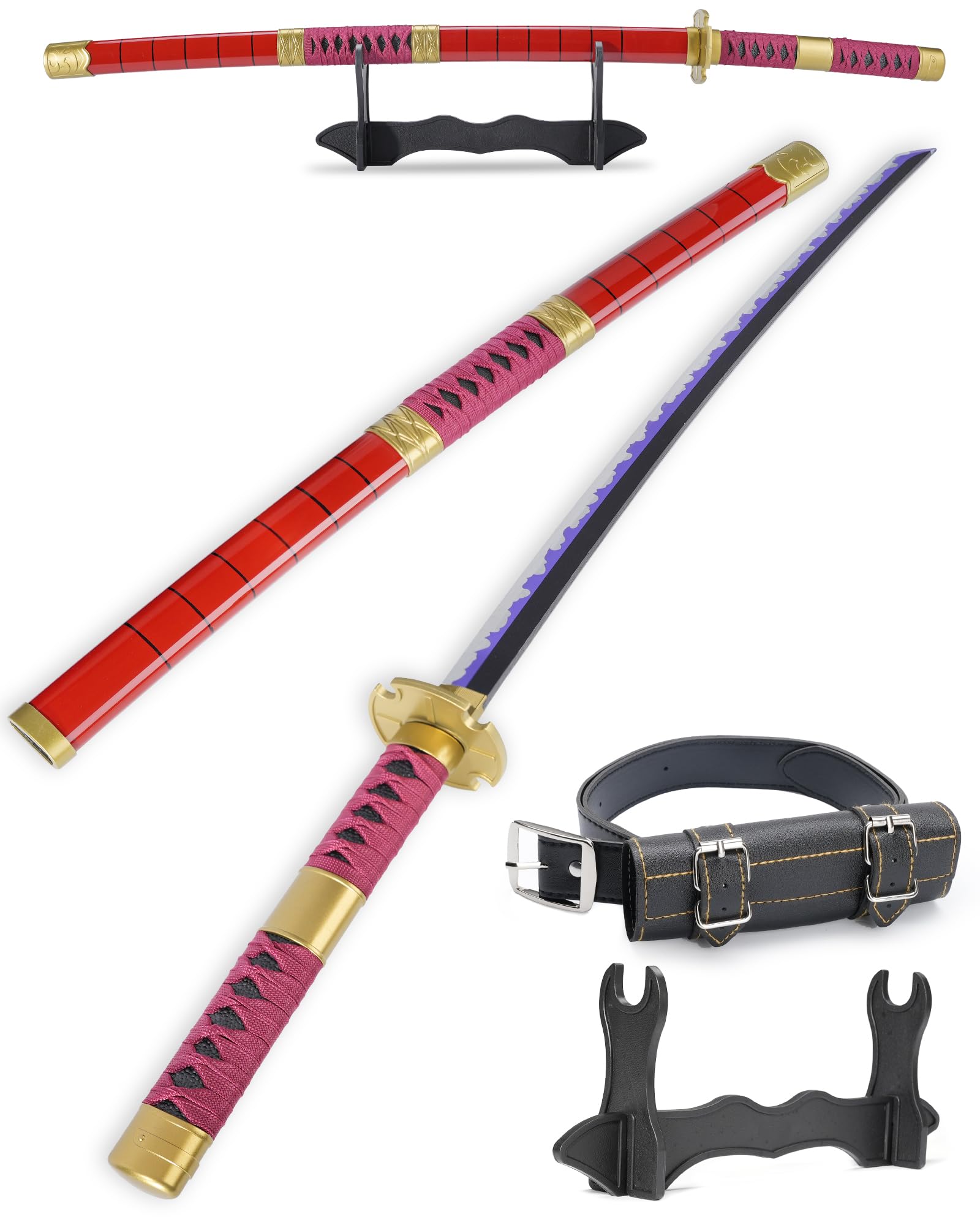 Cold Blade Katana Sword - Réplica Katana de 104 cm com cinto de