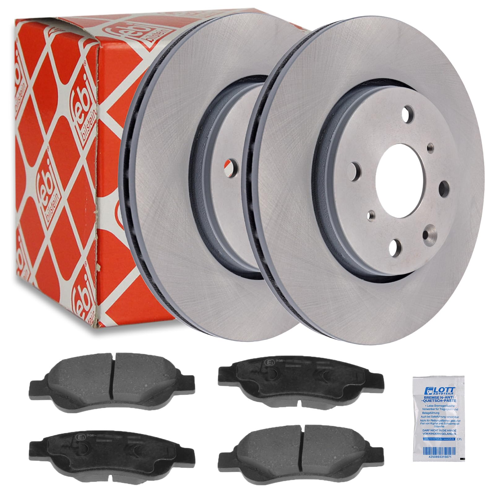 2x Bremsscheibe Ø247mm + Bremsbeläge Klötze Beläge vorne Set Vorderachse