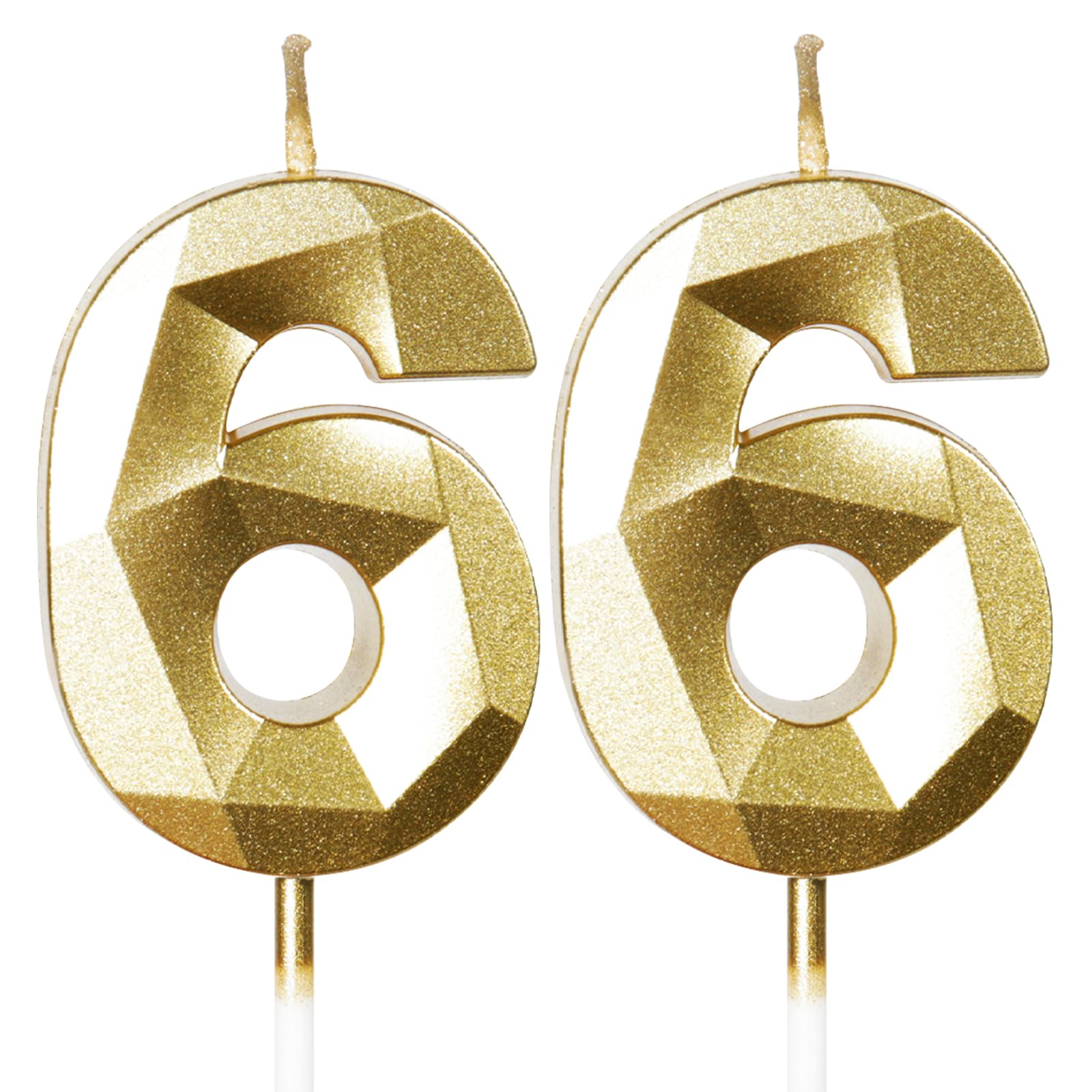 Yiran 50th Birthday Candles, Gold Number 50 Happy Birthday Candles, Cake Topper Decorations for Birthday Party, Wedding Anniversary Celebration Supply — view 147